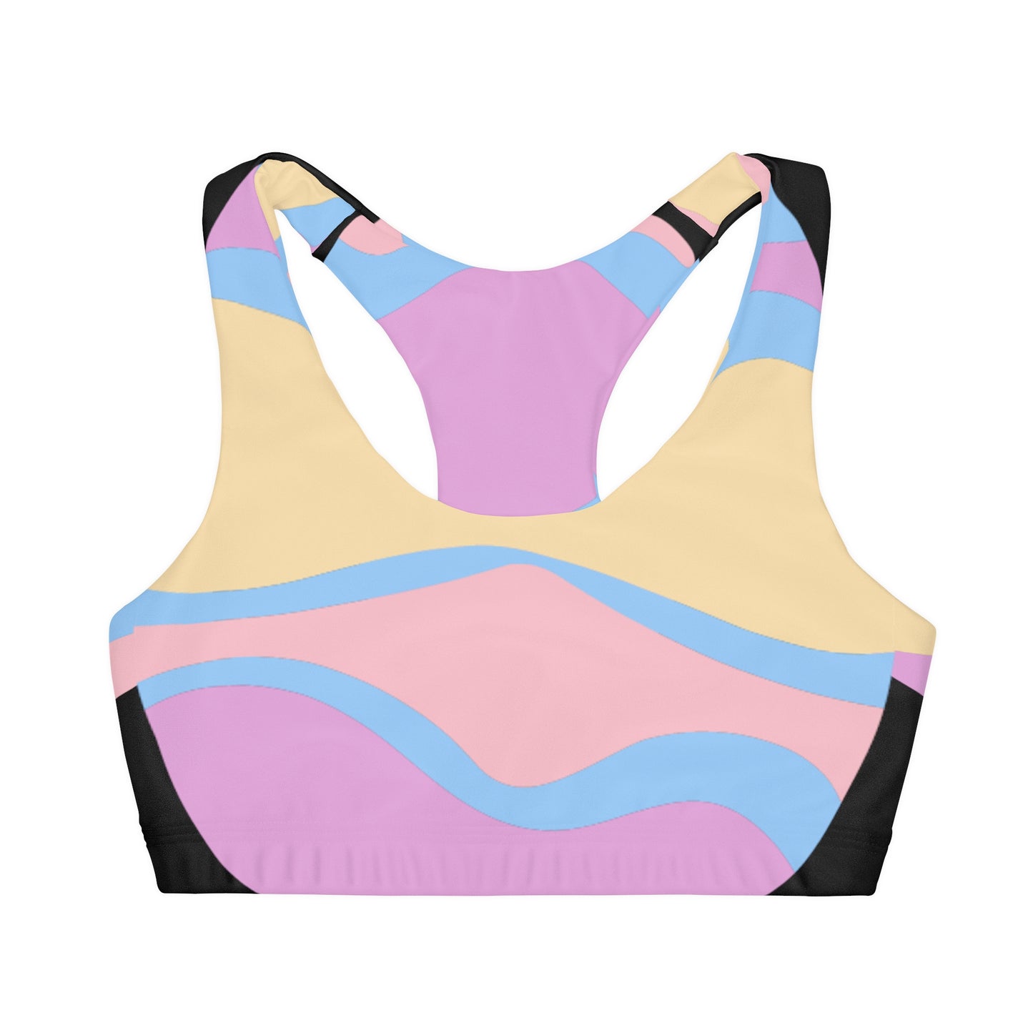 Girls' Double Lined Seamless Sports Bra (AOP)
