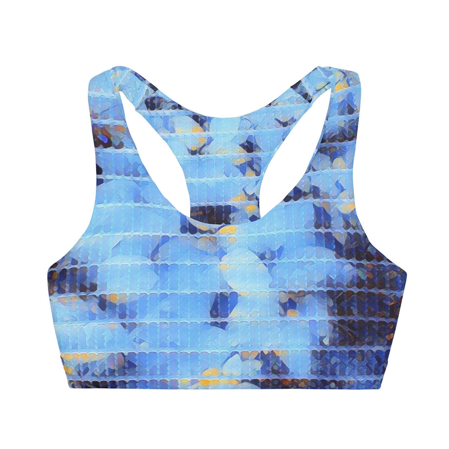 Girls' Double Lined Seamless Sports Bra (AOP)