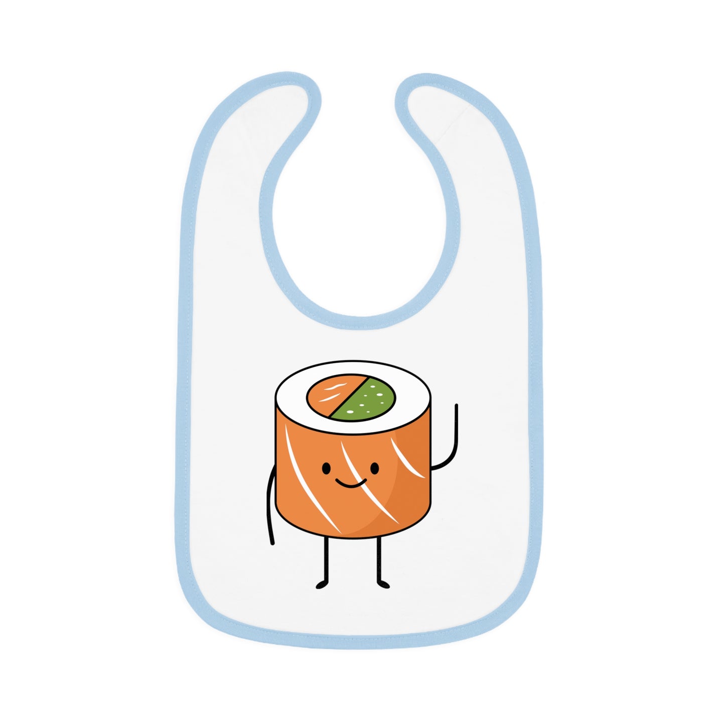 Baby Contrast Trim Jersey Bib
