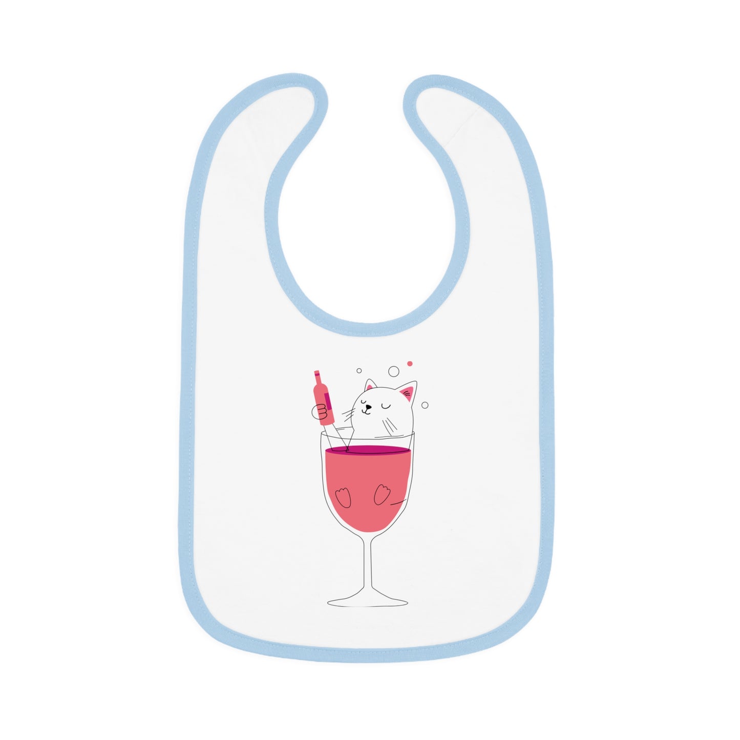 Baby Contrast Trim Jersey Bib