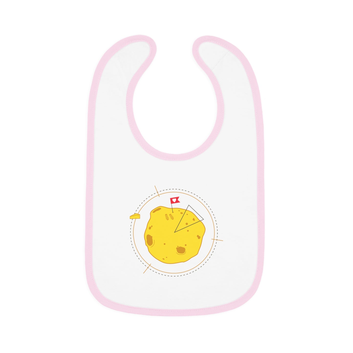 Baby Contrast Trim Jersey Bib