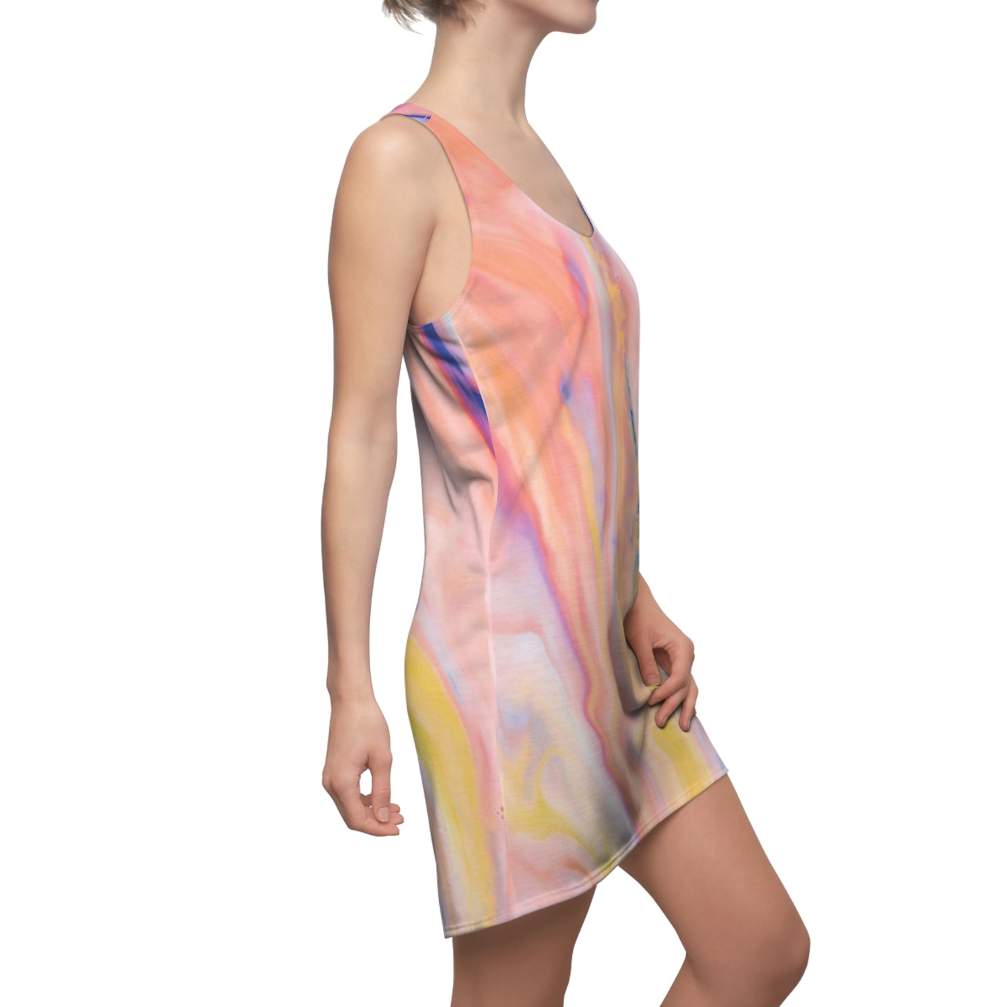 Women's Cut & Sew Racerback Dress (AOP)