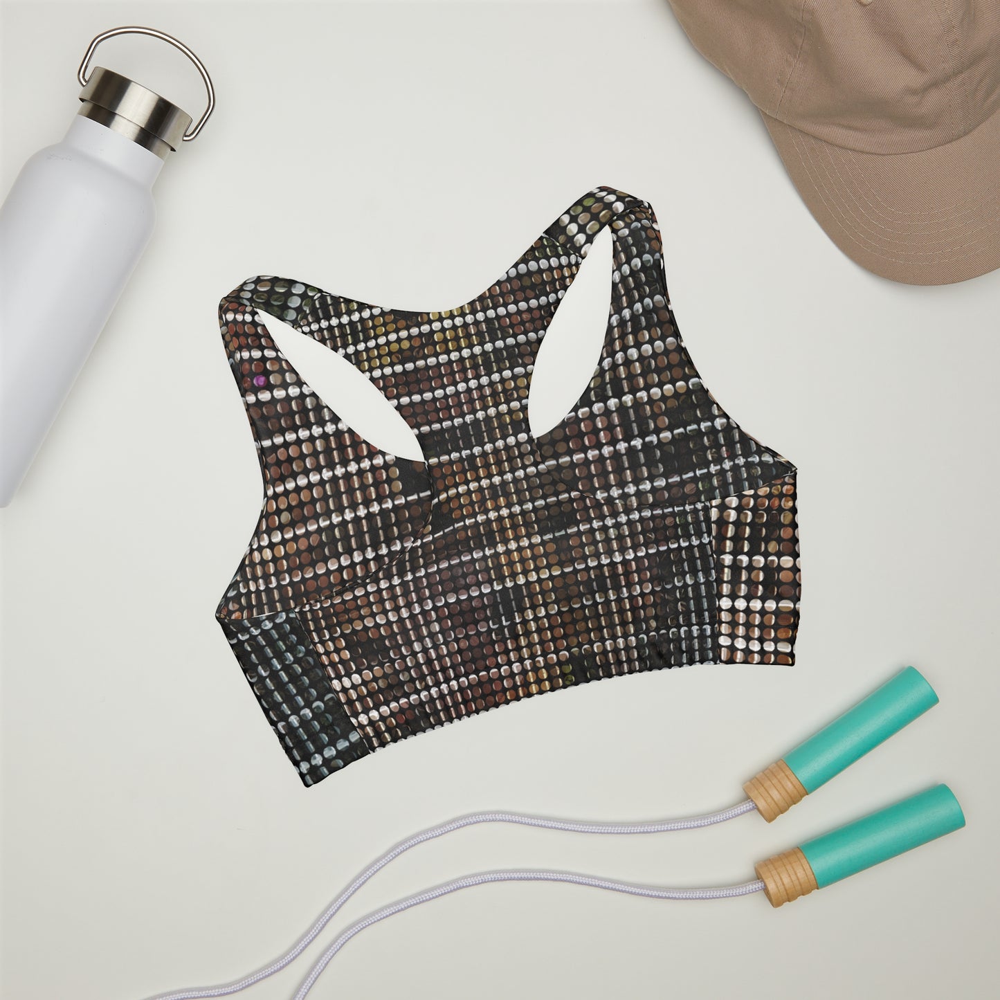 Girls' Double Lined Seamless Sports Bra (AOP)