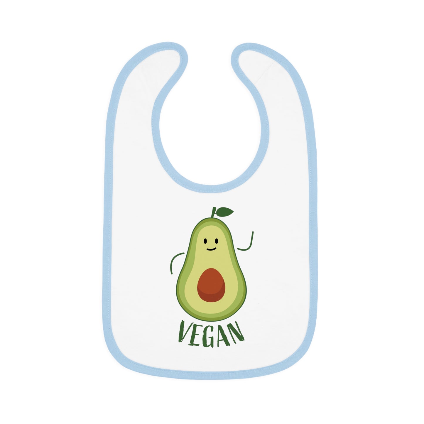 Baby Contrast Trim Jersey Bib