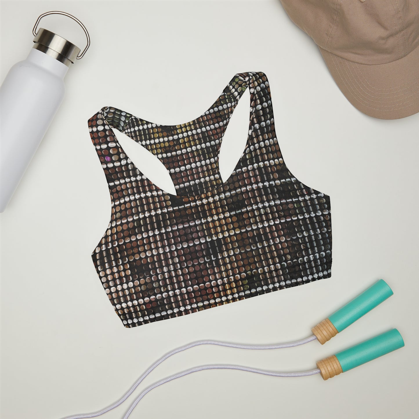Girls' Double Lined Seamless Sports Bra (AOP)