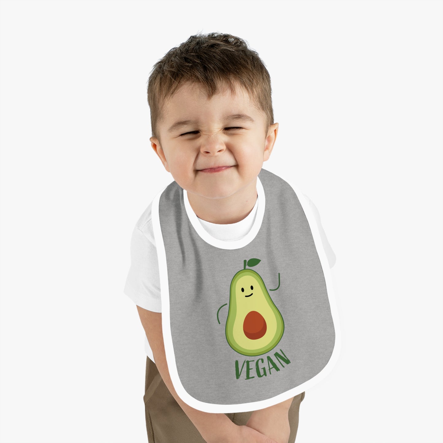 Baby Contrast Trim Jersey Bib