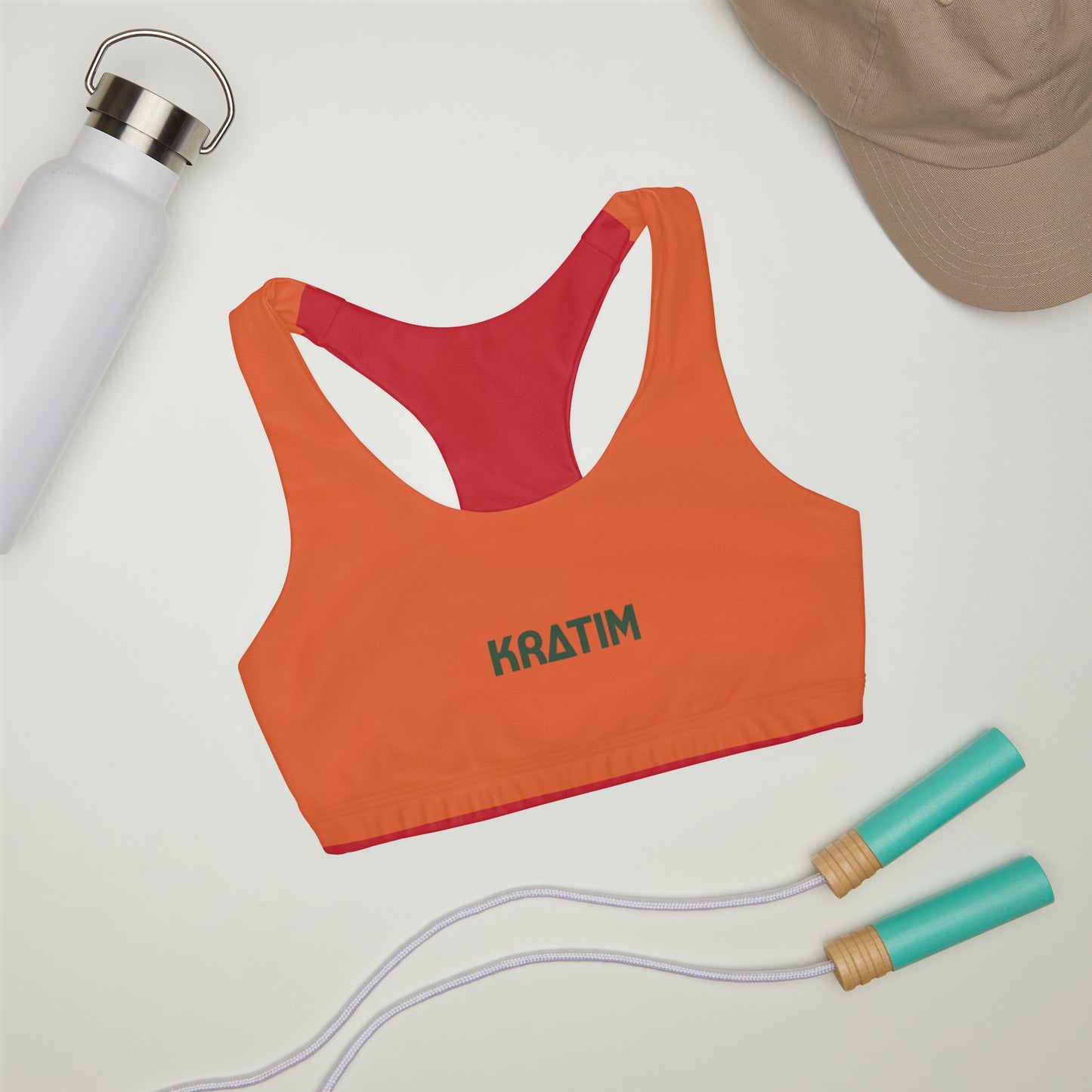 Girls' Double Lined Seamless Sports Bra (AOP)