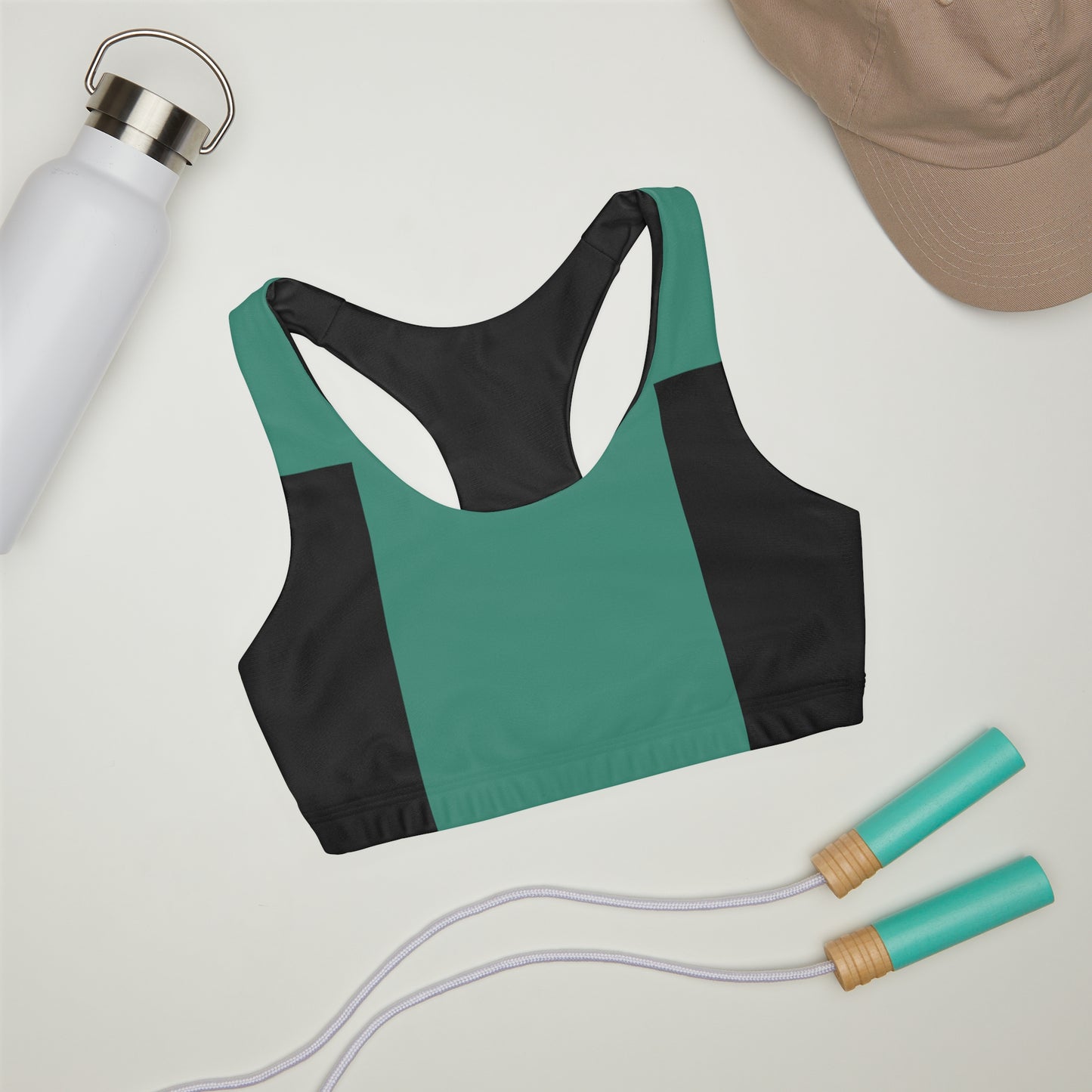 Girls' Double Lined Seamless Sports Bra (AOP)