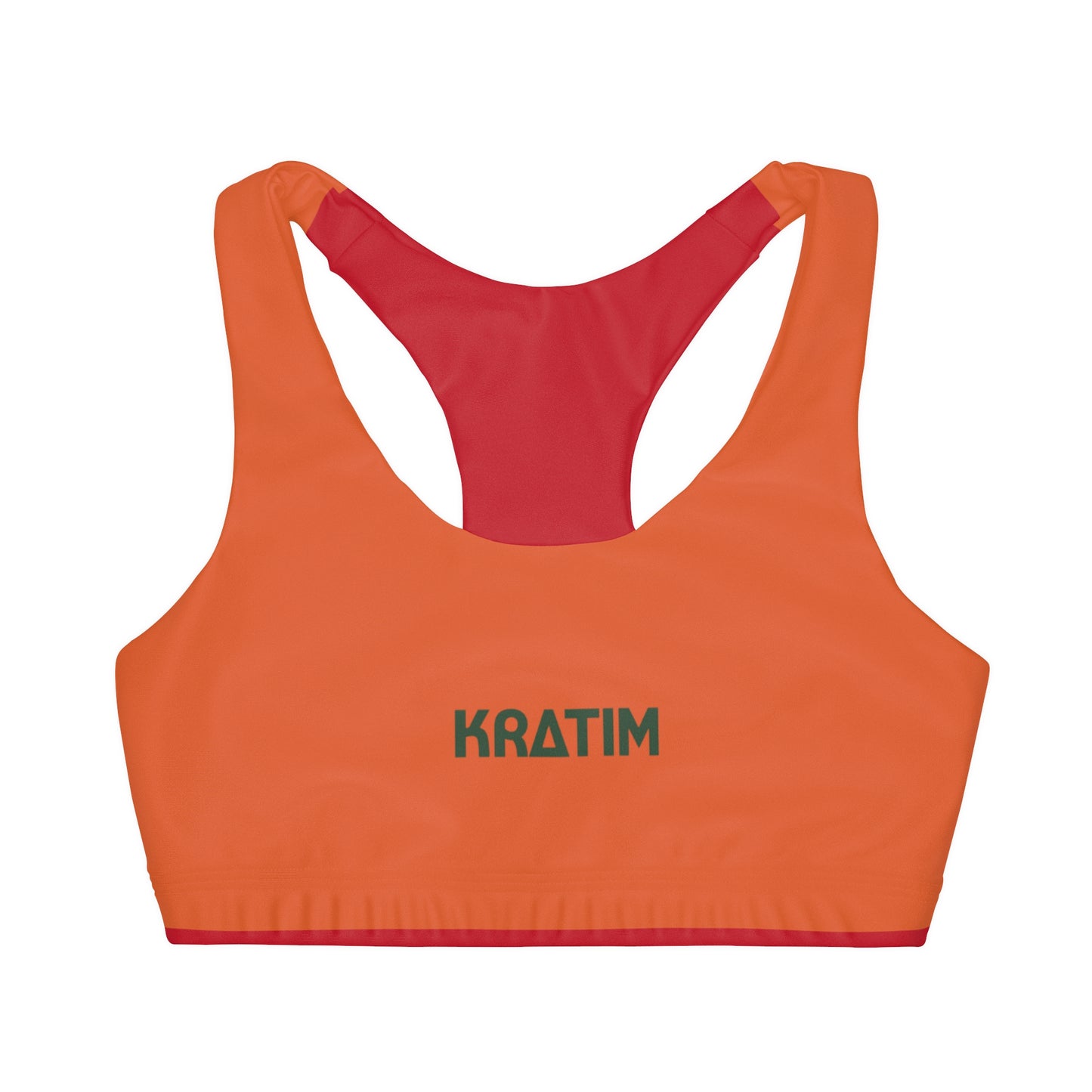 Girls' Double Lined Seamless Sports Bra (AOP)