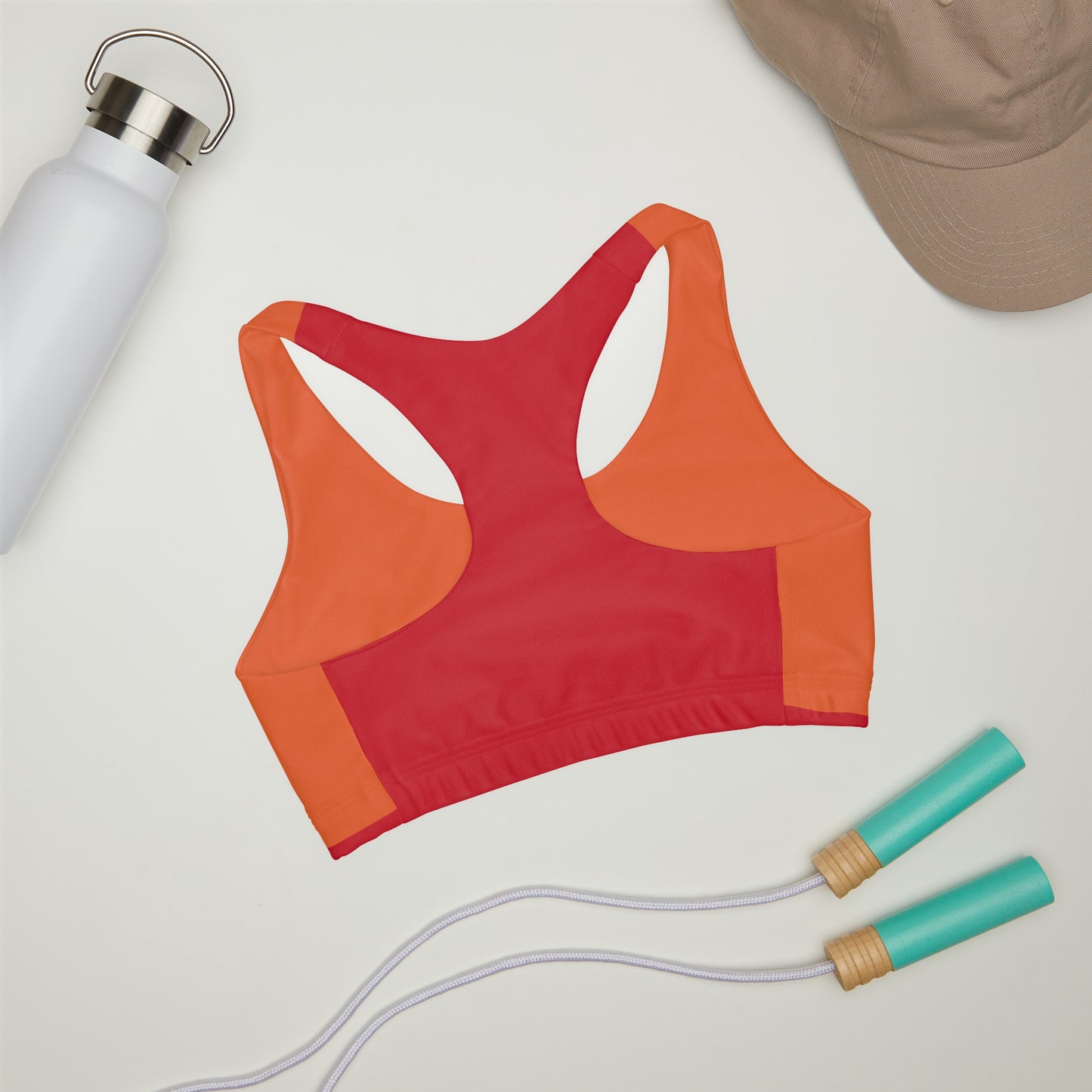 Girls' Double Lined Seamless Sports Bra (AOP)