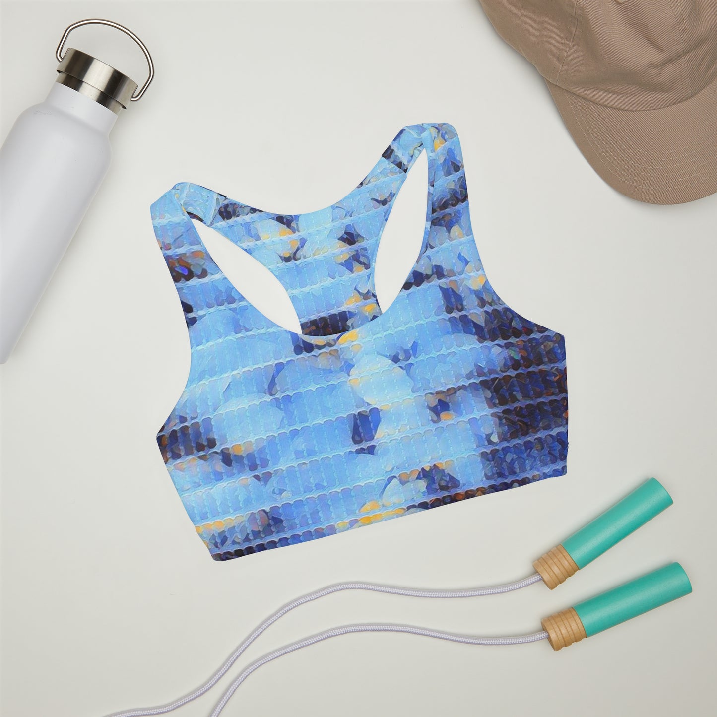Girls' Double Lined Seamless Sports Bra (AOP)