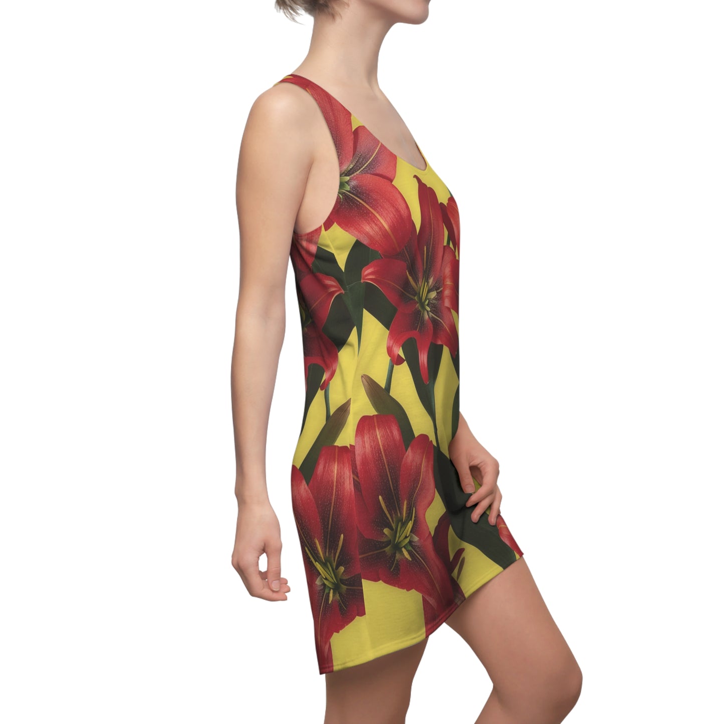 Women's Cut & Sew Racerback Dress (AOP)