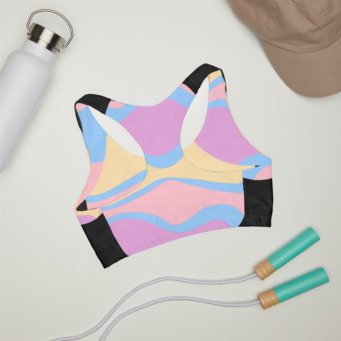 Girls' Double Lined Seamless Sports Bra (AOP)