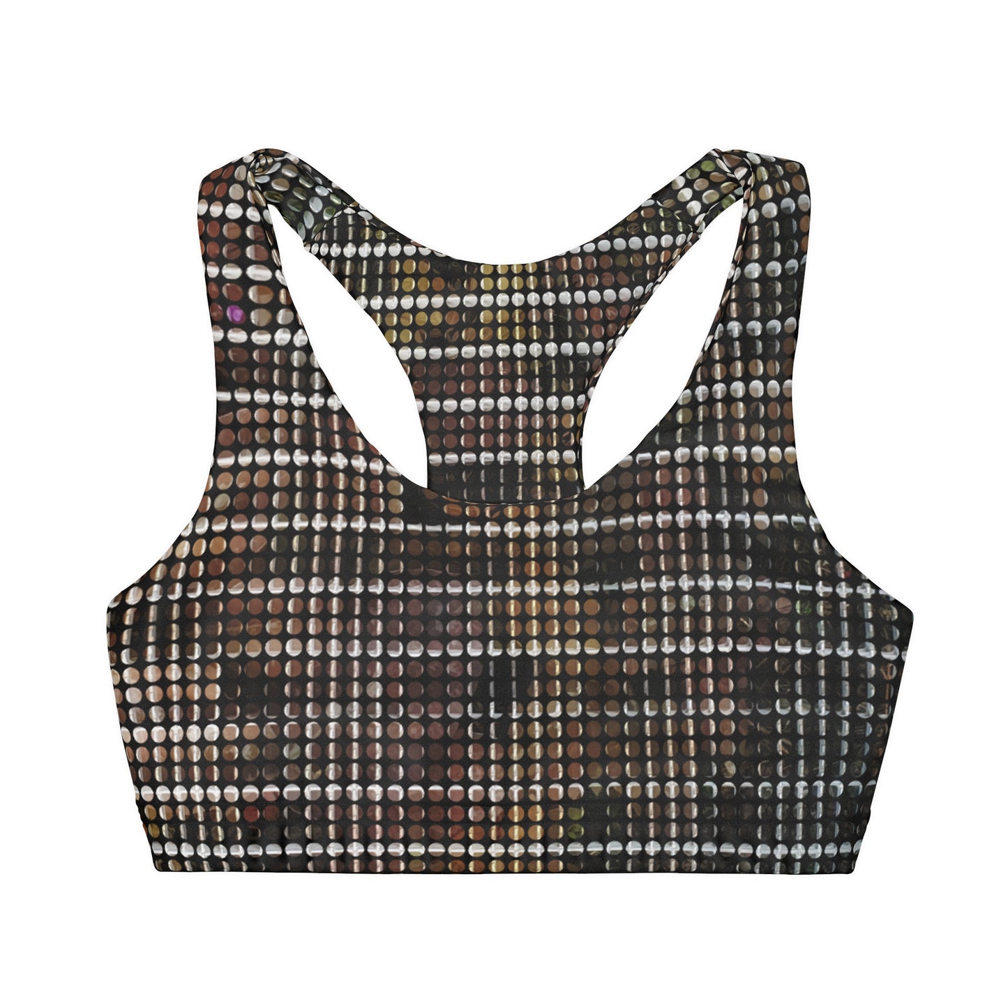 Girls' Double Lined Seamless Sports Bra (AOP)
