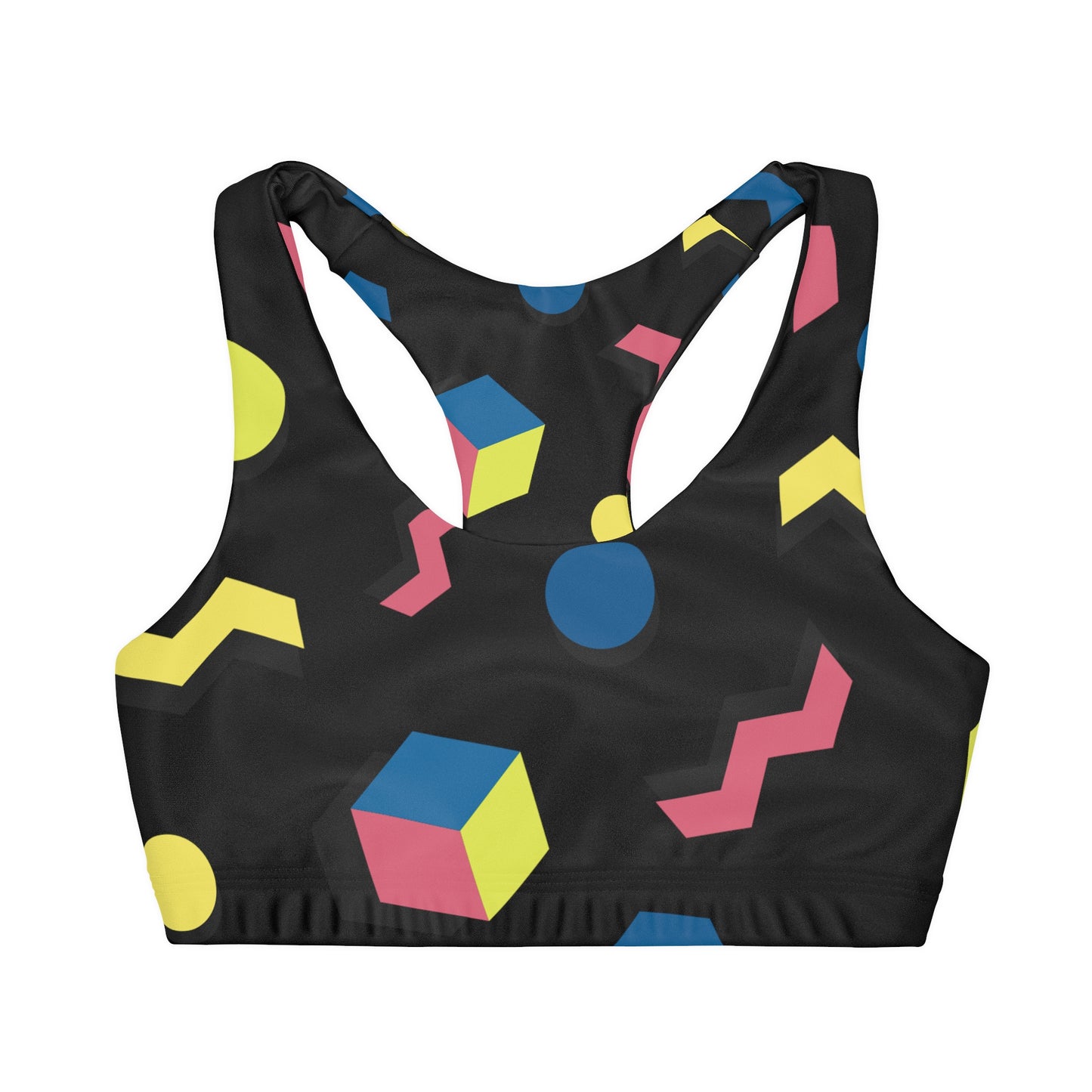 Girls' Double Lined Seamless Sports Bra (AOP)