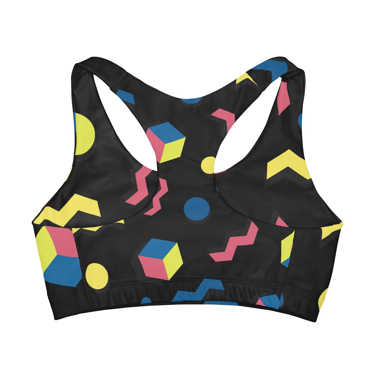 Girls' Double Lined Seamless Sports Bra (AOP)