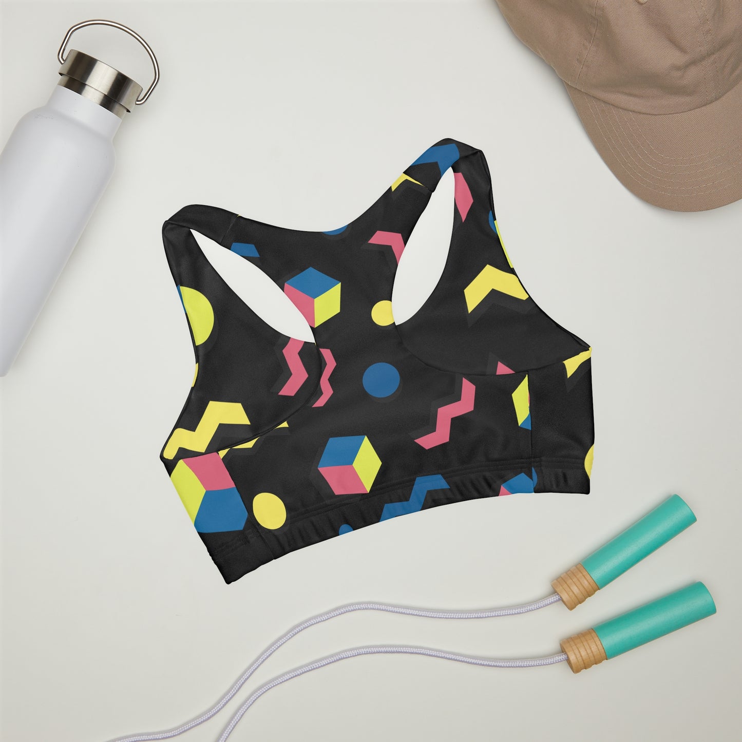 Girls' Double Lined Seamless Sports Bra (AOP)