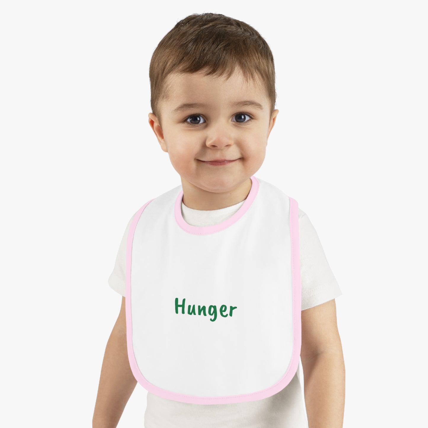 Baby Contrast Trim Jersey Bib