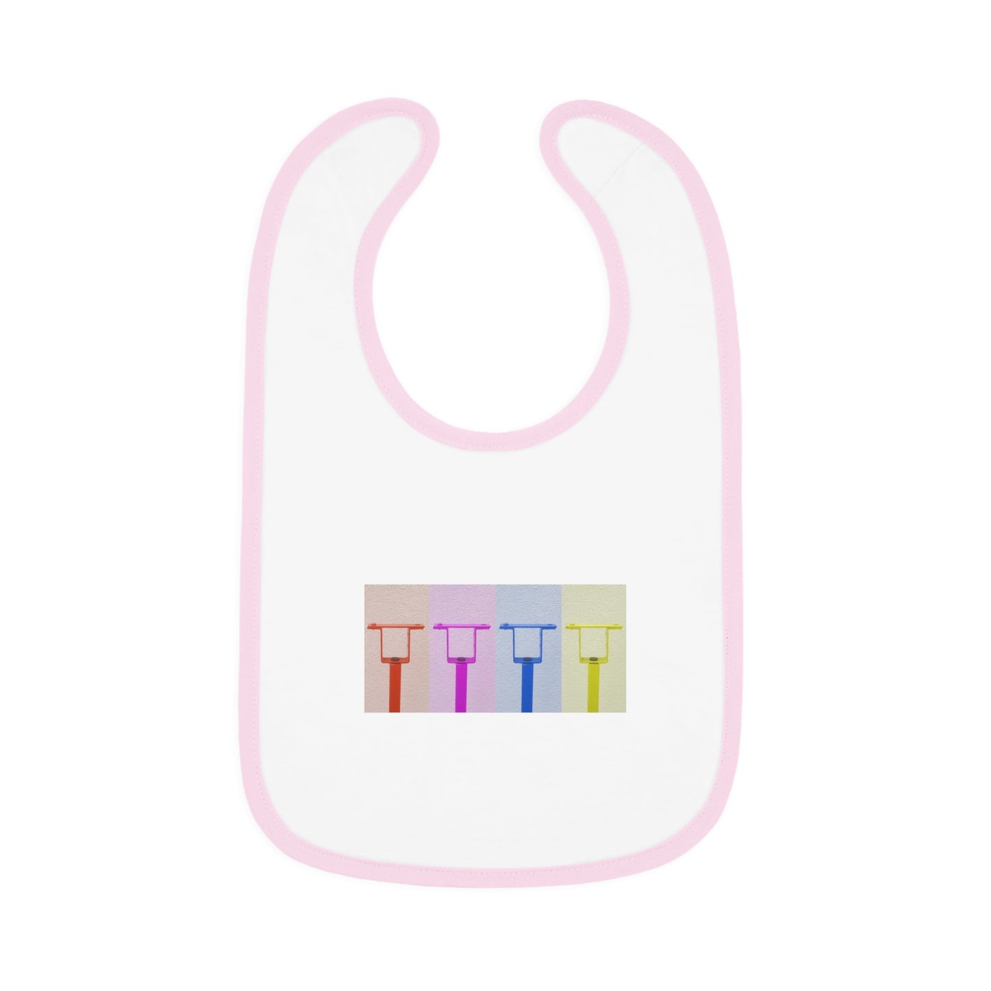 Baby Contrast Trim Jersey Bib